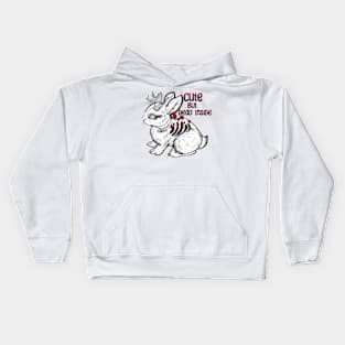 Cute but Dead Inside Doom Bun Bun Kids Hoodie